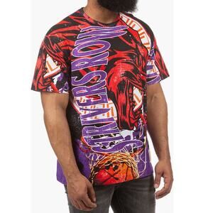 STRIVERS ROW Mens L Red Wolf Cotton Graphic T-Shirt NEW